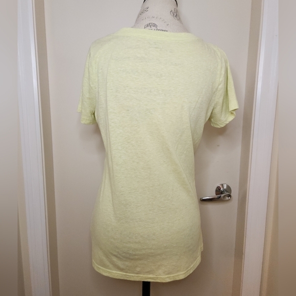 Neon yellow vneck tshirt - Picture 4 of 8
